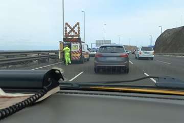 Accidente de tráfico en la GC-1 a la altura de Jinámar/TA.